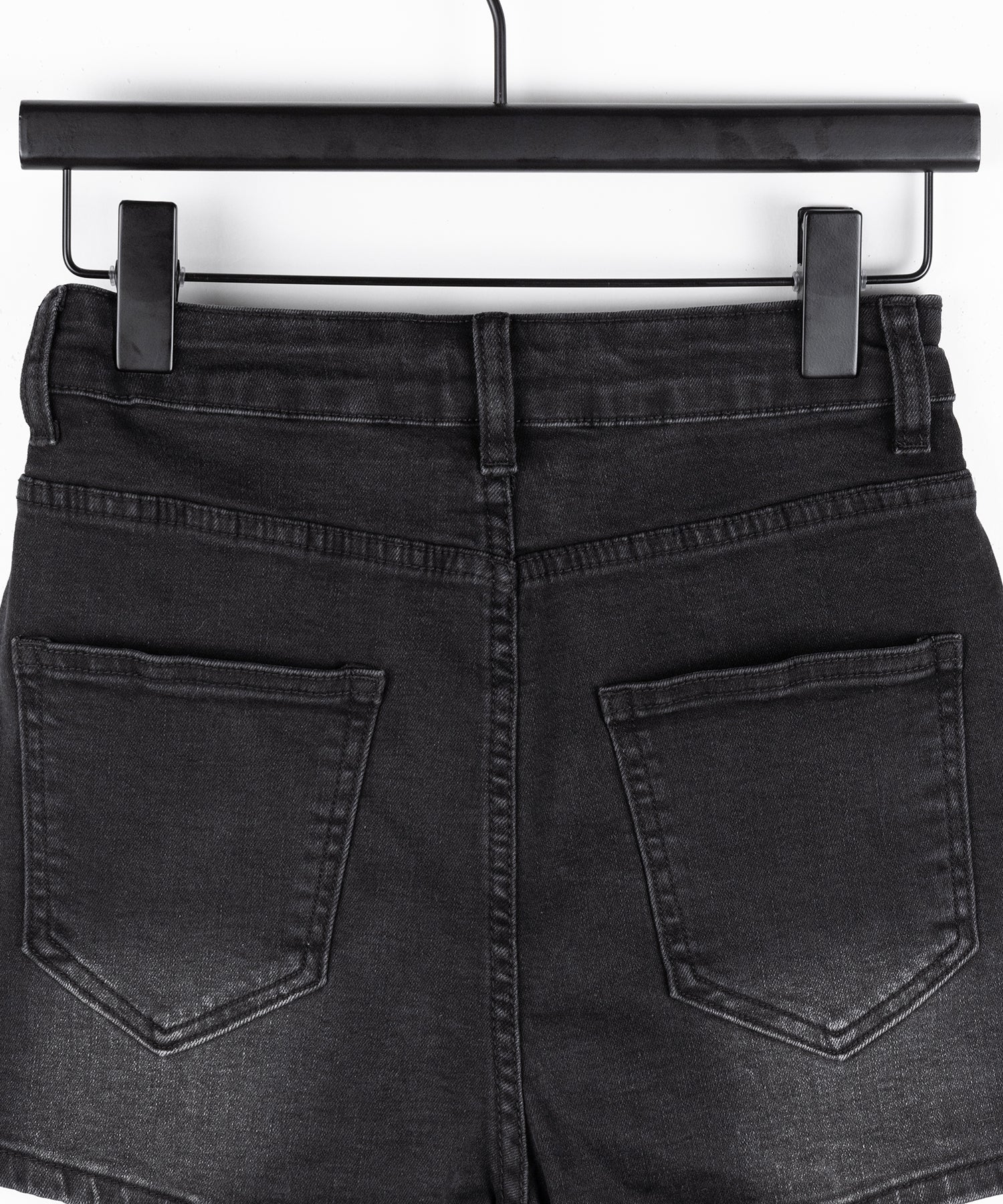 ミニスリットストレッチレイヤードデニムミニスカパン ／ mini slit stretch layered denim mini skirt pants
