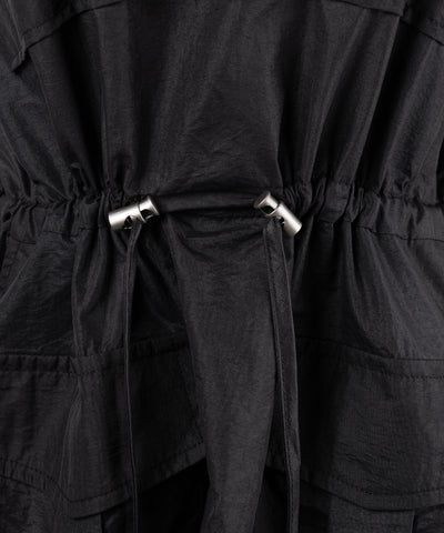 【 ２color 】アウトポケットナイロンカーゴミニワンピ ／out pocket nylon cargo mini onepiece