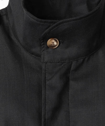 スタンドカラーオーバーショートトレンチコート ／ stand collar over short trench coat