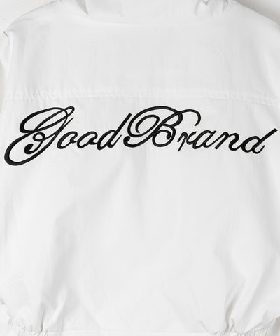 レタリングバックロゴスタンドカラーショートブルゾン ／ lettering back logo stand collar short blouson