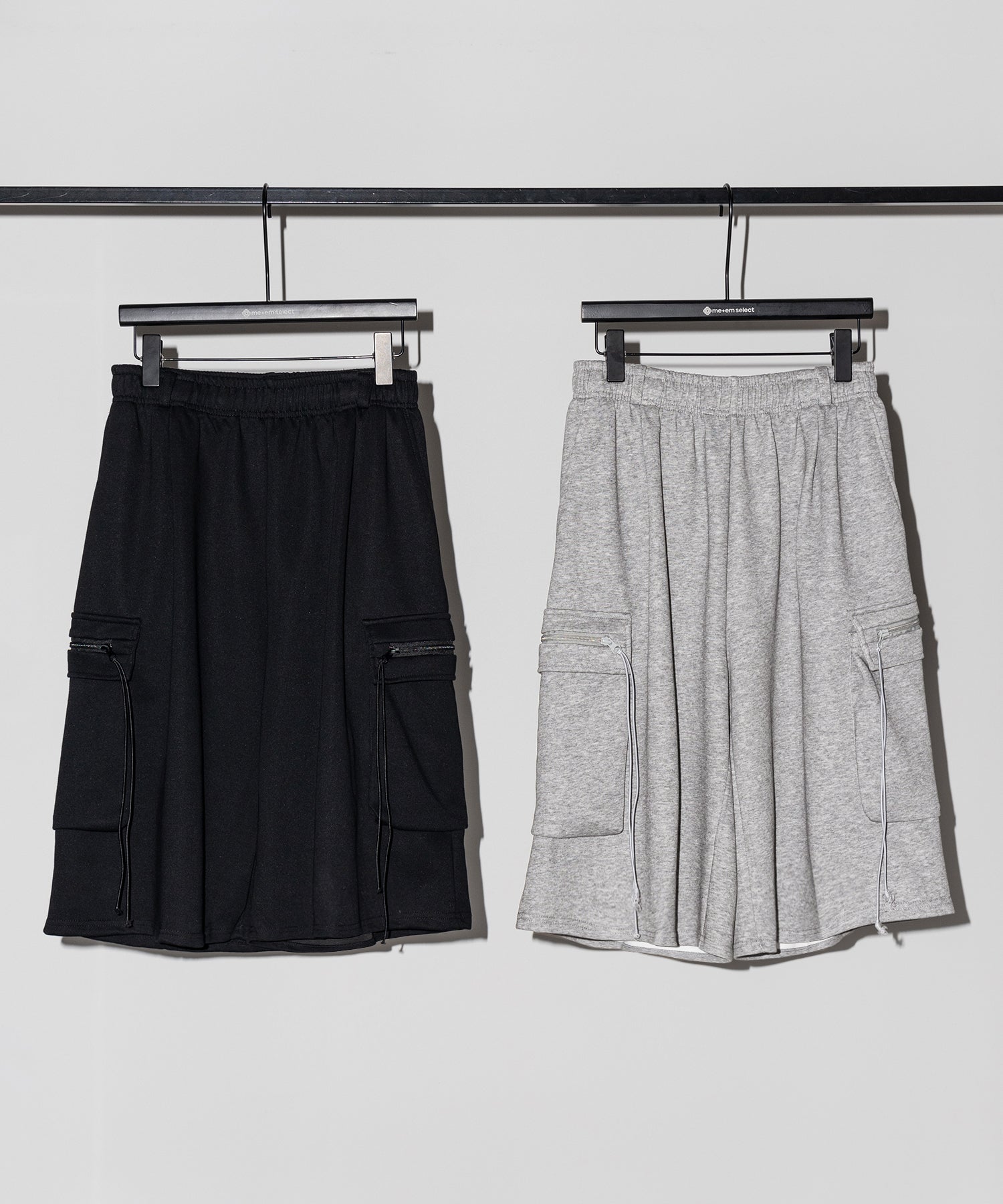 【 ２color 】タックワイドカーゴスウェットハーフパンツ / tuck wide cargo sweat half pants