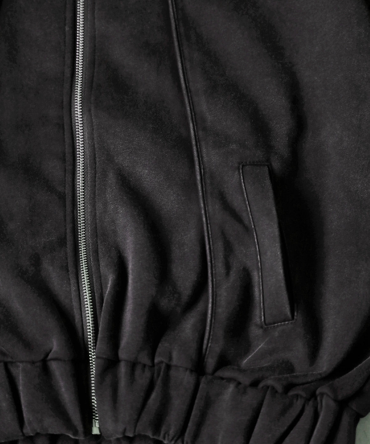 ピグメントヴィンテージジップアップオーバースウェットブルゾン ／ pigment vintage zipup over sweat blouson