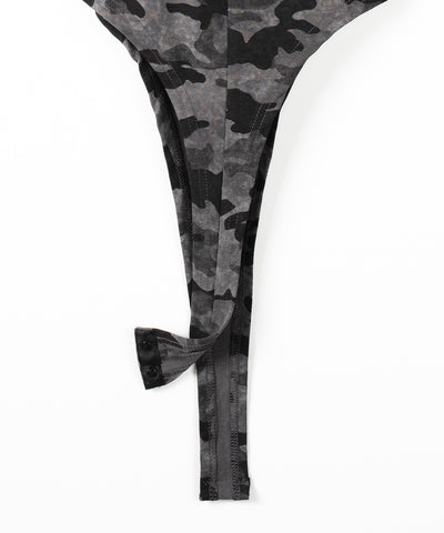 ヴィンテージカモフラボディスーツタンク／ Vintage camouflage bodysuit tank