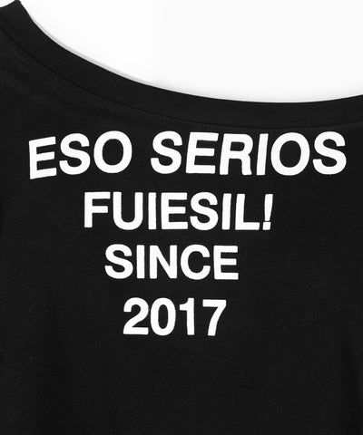 コンパクトロゴワンショルルーズロンT ／ compact logo one-Shoulder loose long-sleeve T-Shirt