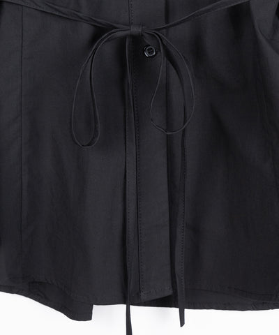 ストラップリボンレディフレアシャツ ／ strap ribbon lady flare shirts