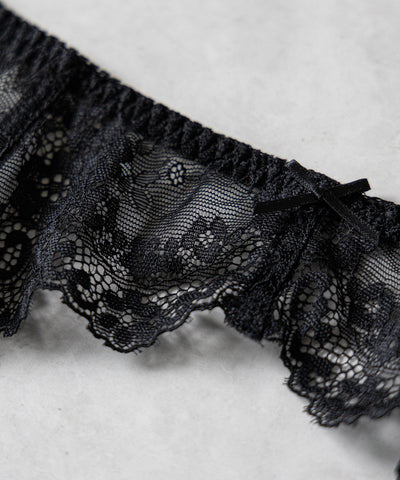 レースリボンストラップガーターベルト ／lace ribbon strap garter belt