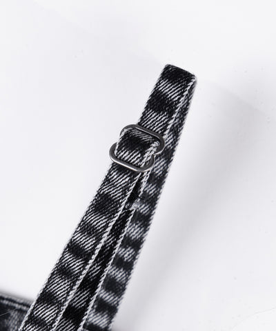 【 セットアップ着用可能 】ヴィンテージケミカルブリーチストラップデニムキャミワンピース ／ vintage chemical bleach strap denim cami onepiece