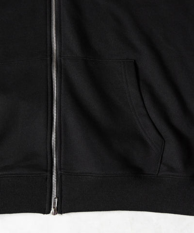 【 セットアップ可能 】レタリングロゴプリントダブルジップビッグパーカー ／ lettering logo print double zip BIG hoodie