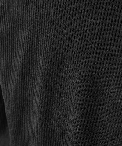 スクエアネックショートリブニットトップス ／ square neck short rib knit tops