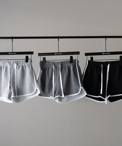 【 ３color 】サイドラインパイピングスウェットショートパンツ ／ sideline piping sweat short pants