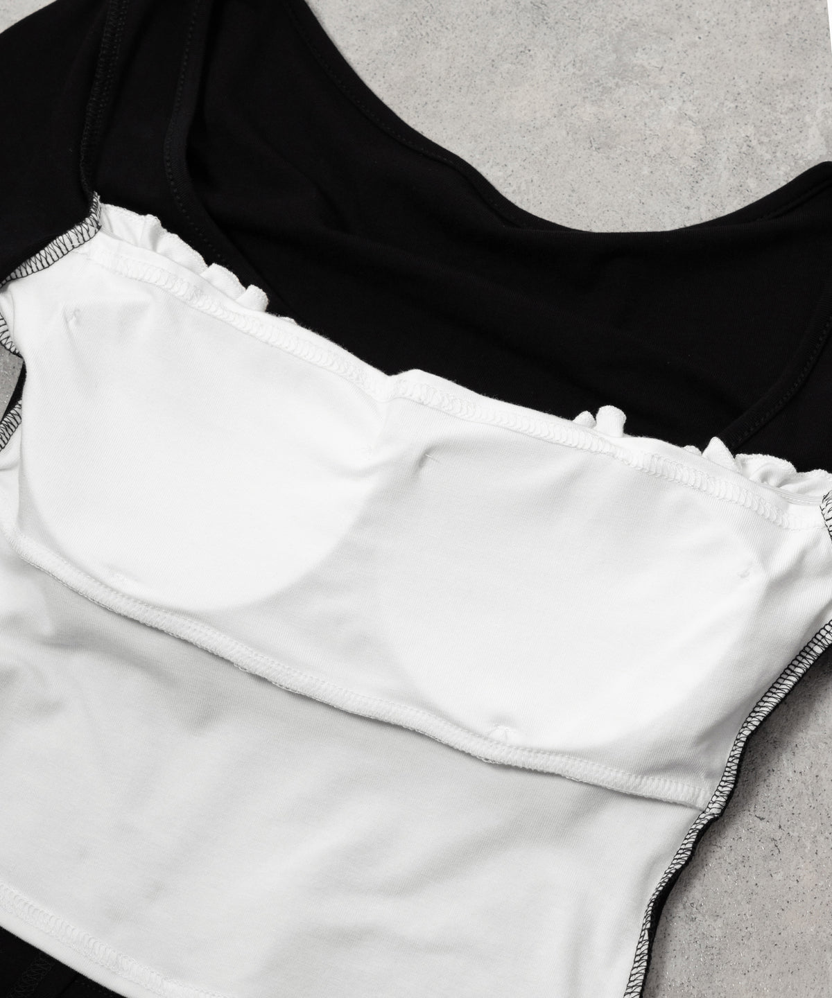 フリルレイヤードリボンカーディガントップス ／ frill layered ribbon cardigan tops