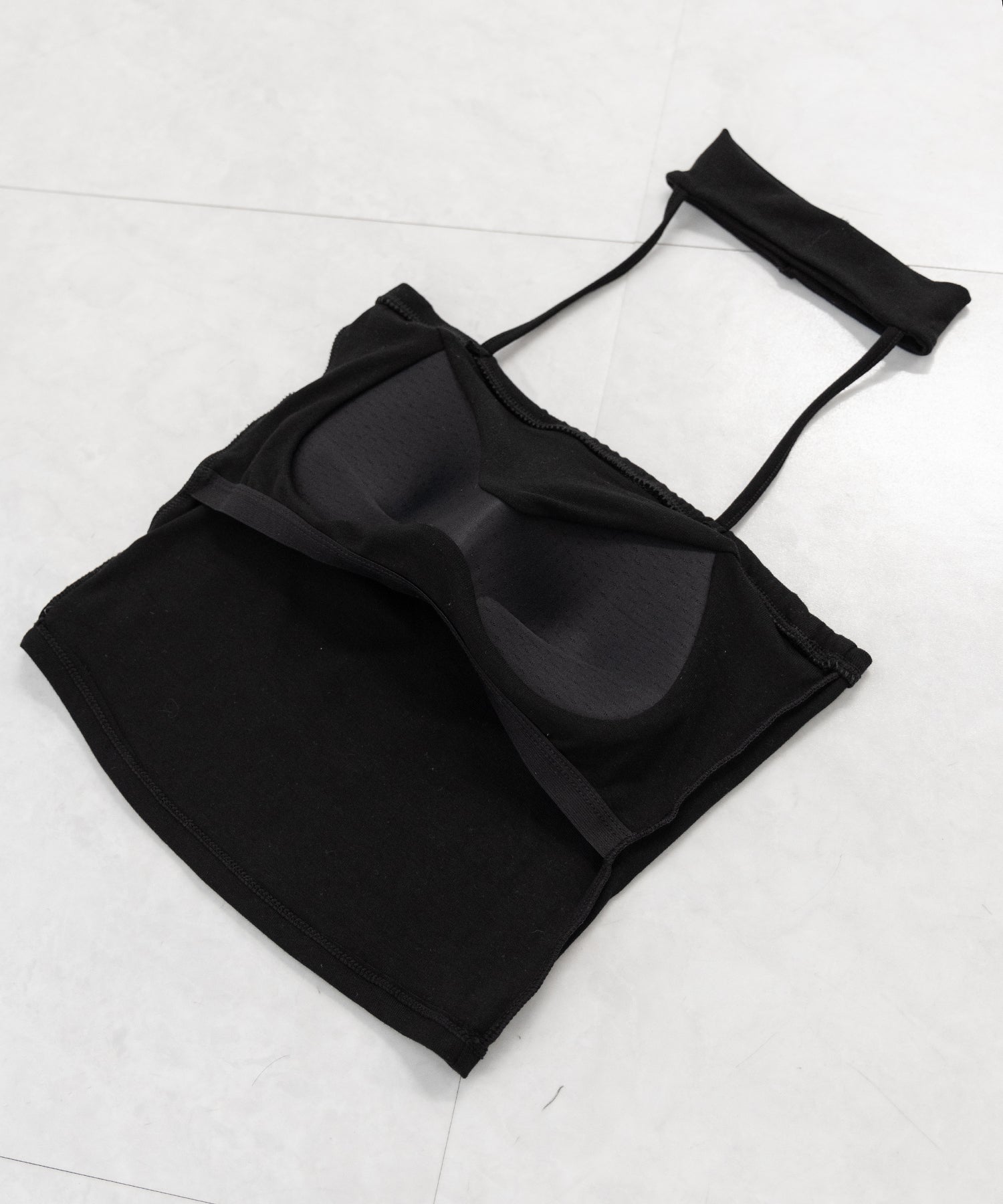 【 ３color ／ カップ付 】ダブルラインストラップチョーカーキャミソール ／ double line strap choker camisole