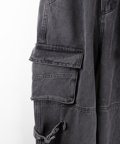 【 ４size 】ヴィンテージサイドベルテッドカーゴデニム ／ vintage side belted cargo denim