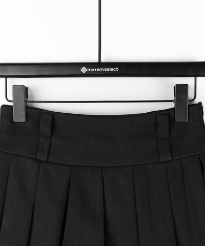 【 インパン裏地付 】プリーツスウェットマイクロミニスカパン ／ plests sweat micro mni skirt pants