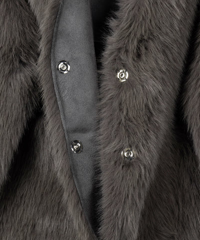 【 ４color 】ミンクライクフェイクファーボリュームコート ／ ｍink-like fake fur volume coat