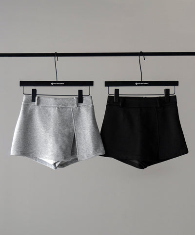 【 ２color 】レイヤードマイクロミニスカパン ／ layered micro mini skirt pants