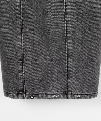 ヴィンテージライクウォッシュカーブワイドデニム ／ vintage like wash curve wide denim