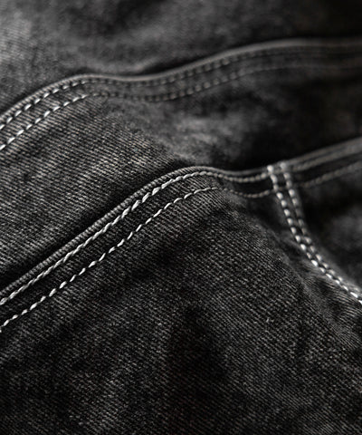 【 ２color 】リメイクウォッシュトライアングルデニムショルダーバッグ ／ remade wash triangle denim shoulder bag