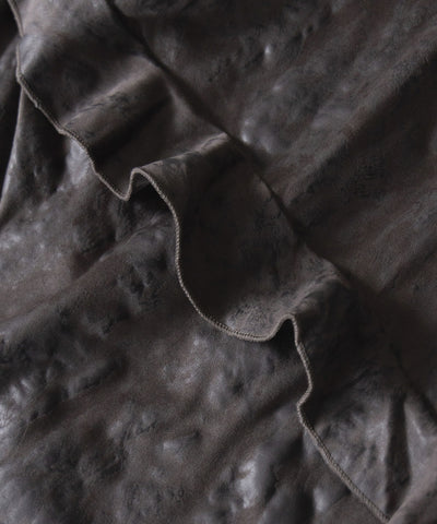【 ２color 】ヴィンテージスエードアシンメトリーフリルキャミワンピース ／ vintage suede asymmetry frill cami onepiece