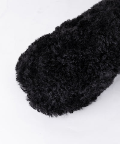 厚底テディボアサボサンダル ／ platform teddy boa sabo sandals