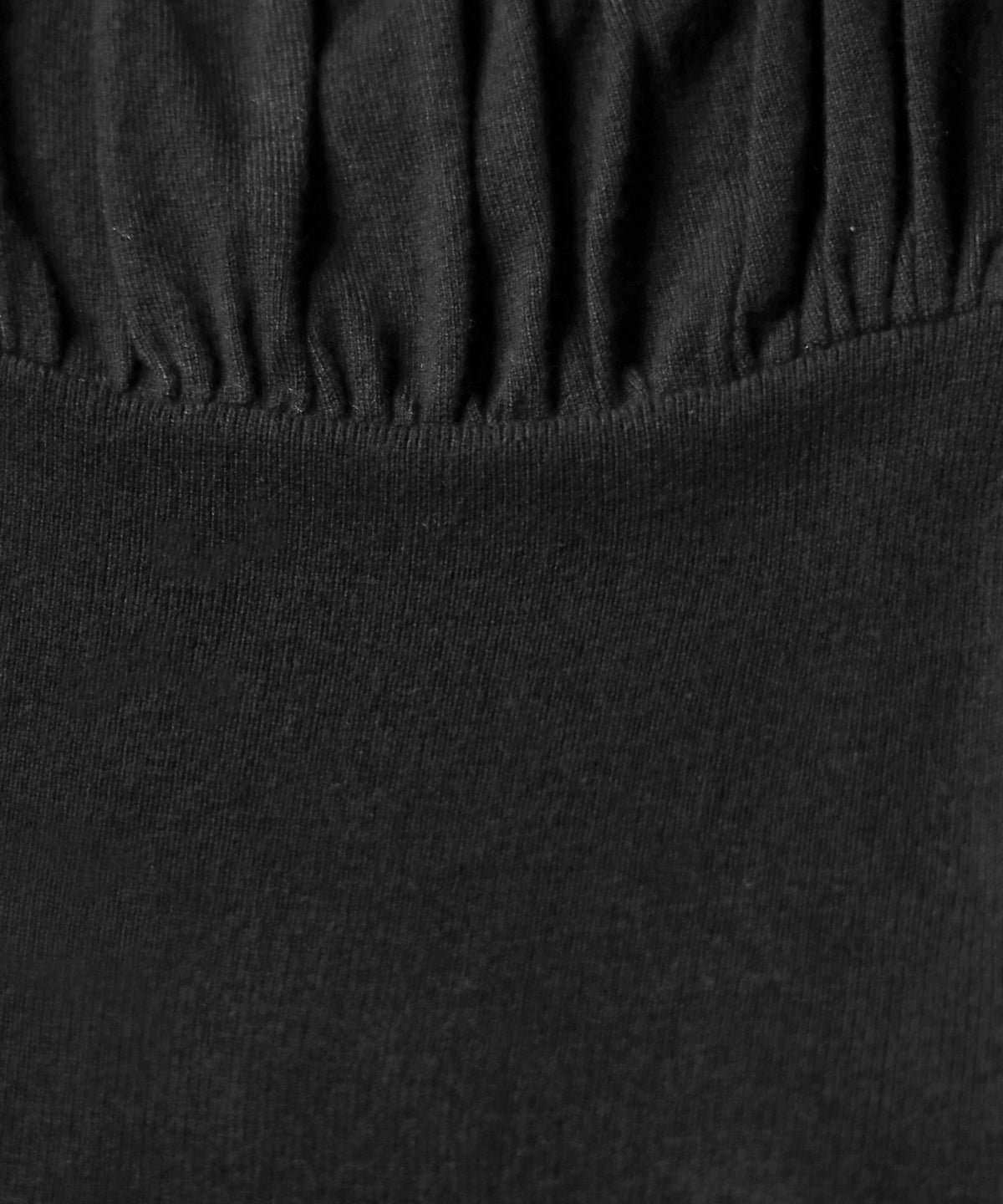 フリルギャザースクエアネック長袖ニットトップス ／ frill gather square neck longsleeve knit tops