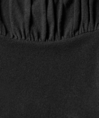 フリルギャザースクエアネック長袖ニットトップス ／ frill gather square neck longsleeve knit tops