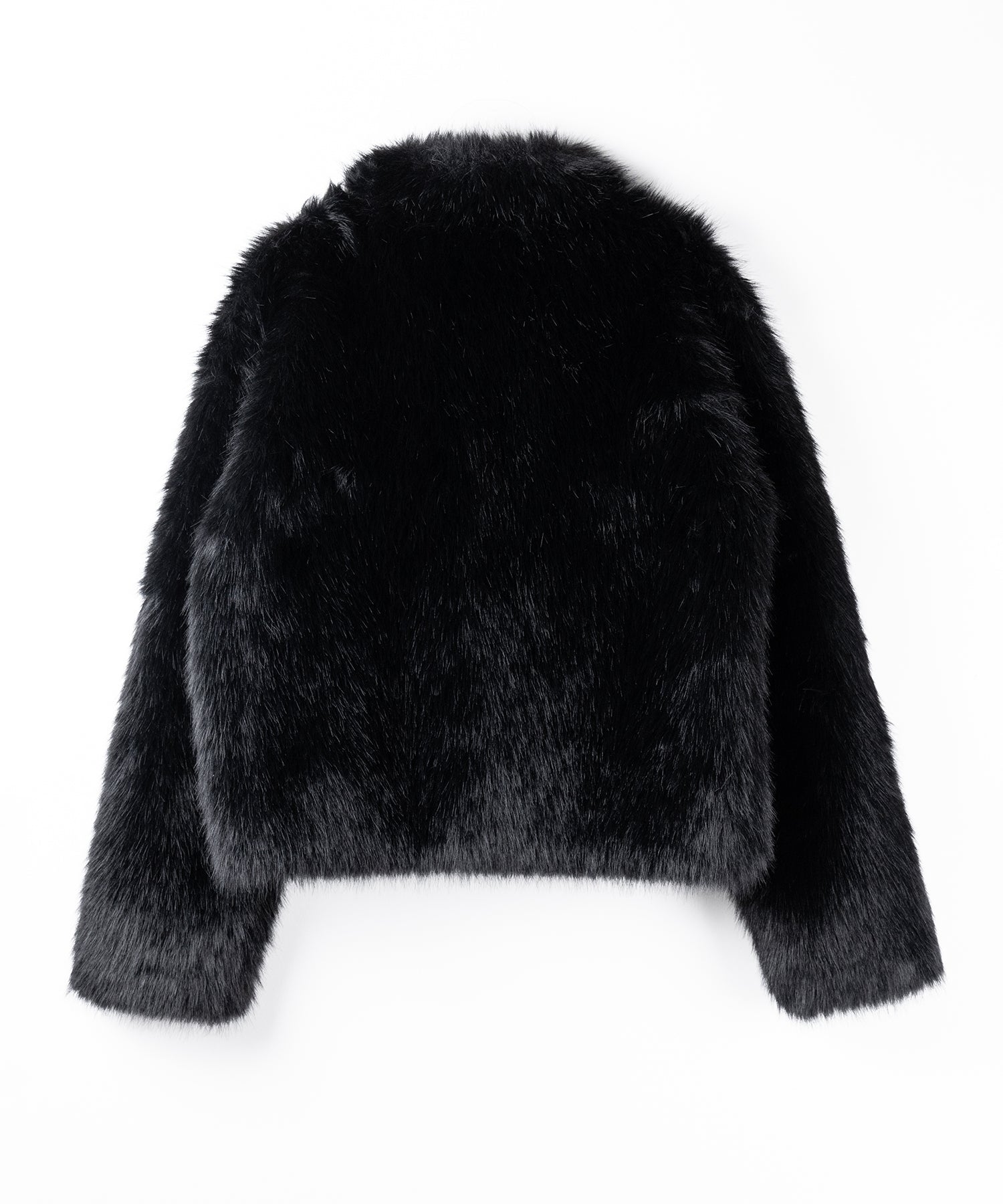 【 ５color 】スタンドカラーフェイクファークロップドコート ／ stand collar fake fur cropped coat