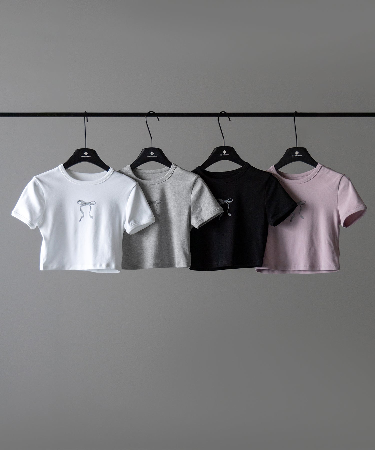 【 ４color 】ミニリボンショートちびＴシャツ ／mini ribbon short chibi Tee