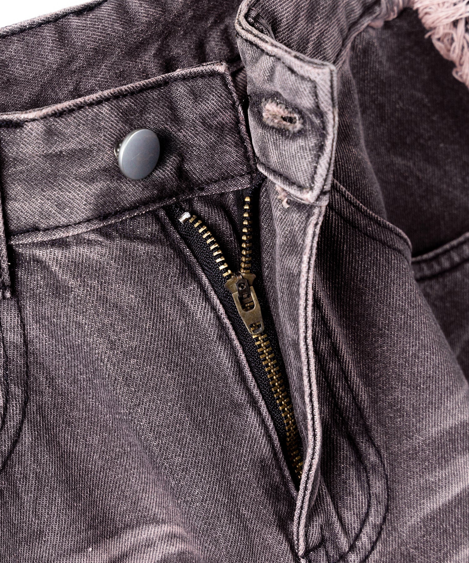 【 ３SIZE 】ヴィンテージピンクウォッシュダメージワイドデニム ／ vintage pink wash damage wide denim