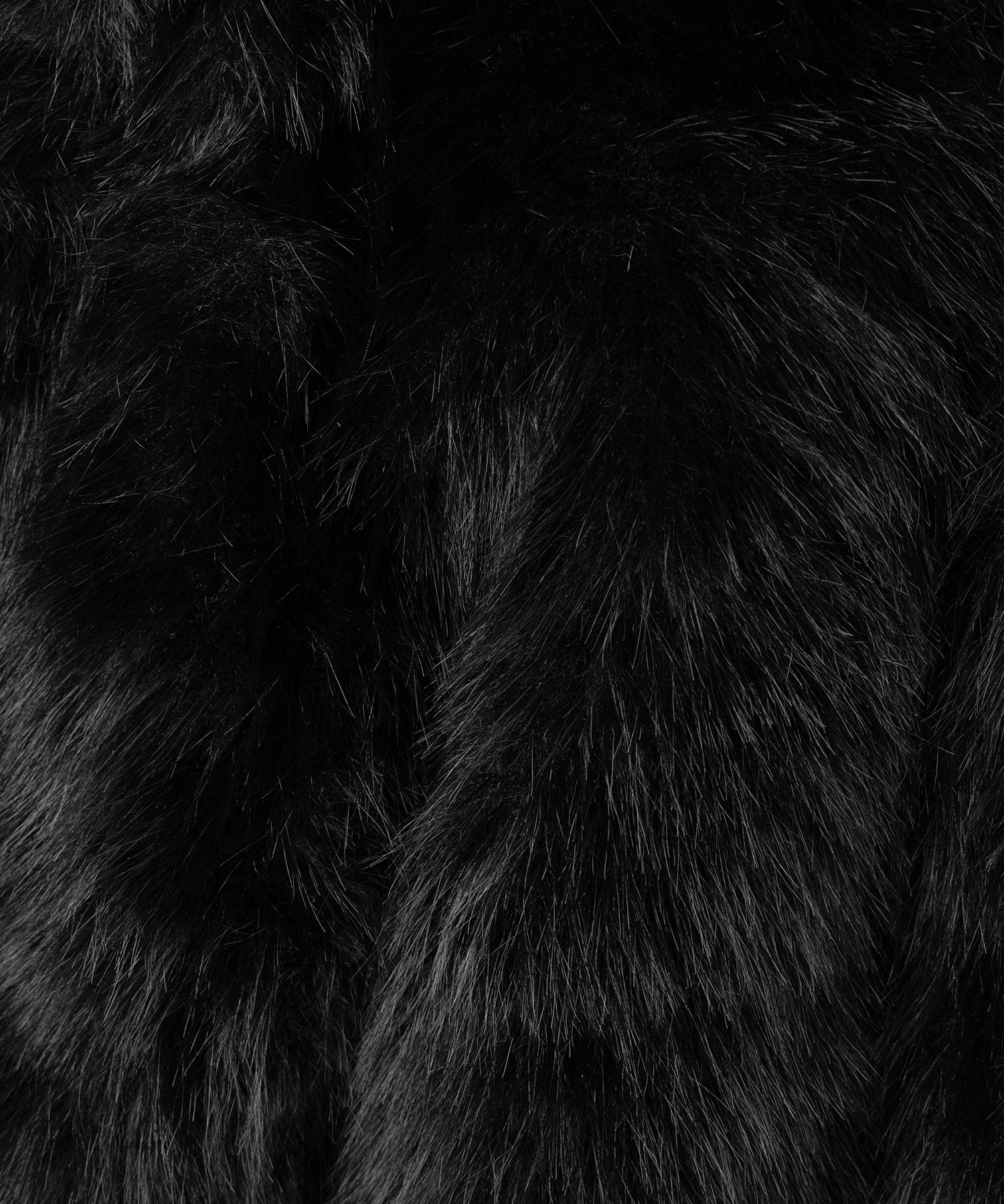 フェイクファーフーディミドルコート ／ fake fur hoodie middle coat