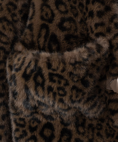 【 ２color 】B-3 レオパードボリュームファーコート ／ B-3 leopard volume fur coat
