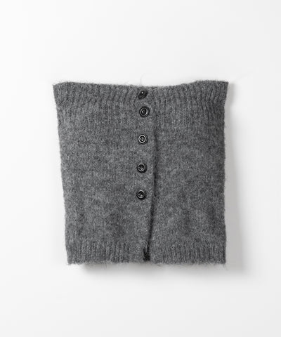 【 ２点セット 】ニットボタンビスチェ ＋ロングカーディガンセット ／ knit button bustier + long cardigan set
