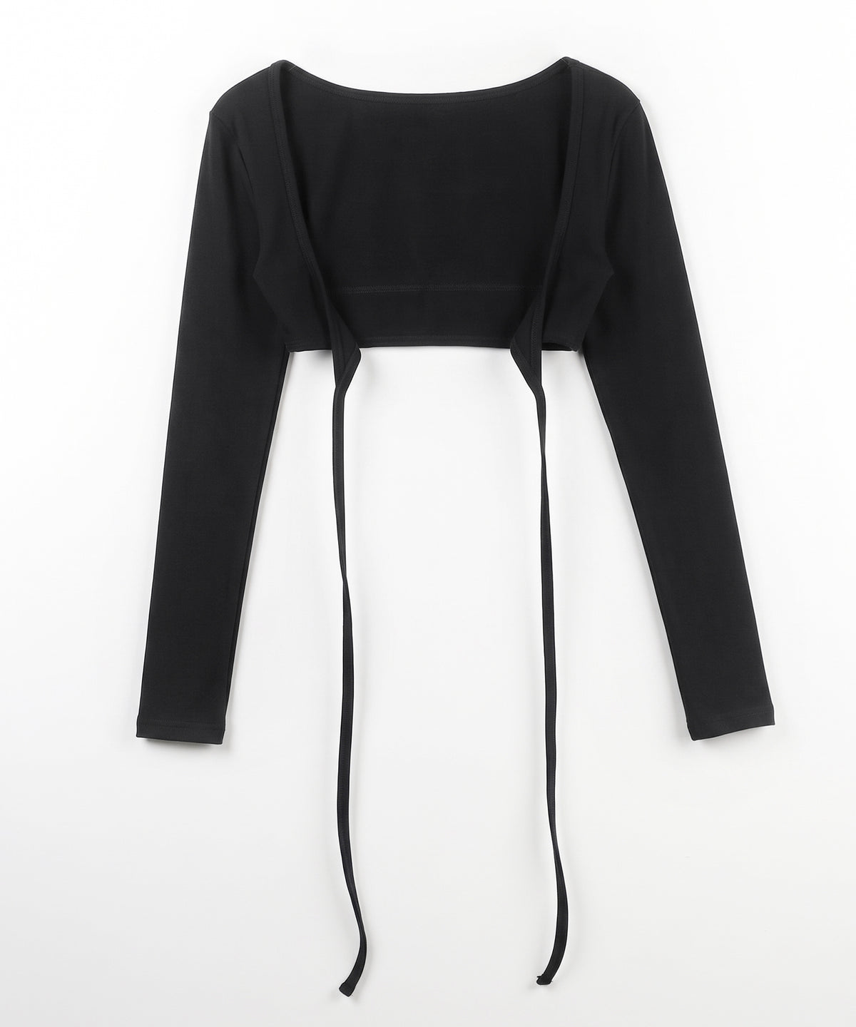 【２点セット 】２WAY クロスストラップショートカーディガン＋ ホルターリボンバイカラーキャミSET ／ 2WAY cross strap short cardigan + halter ribbon bicolor camisole SET