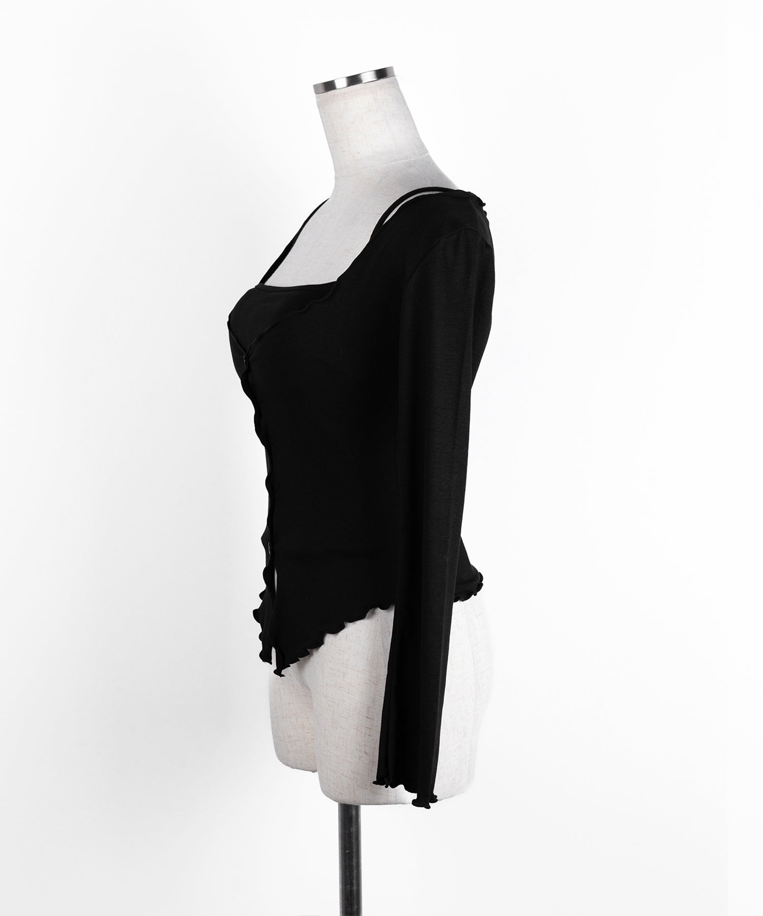 【 ２点セット 】レイヤードメロースリムカーディガン＆キャミソール SET ／ layered mellow slim cardigan & camisole SET