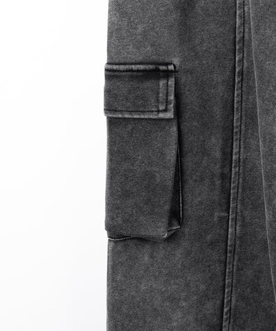 ピグメントヴィンテージヘビーワイドカーゴスウェットパンツ ／ pigment vintage heavy wide cargo sweatpants