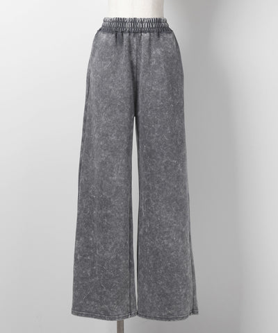 【 セットアップ 】ピグメントヴィンテージショートパーカー ＋ ワイドパンツ SET ／ pigment vintage short hoodie + wide pants SET