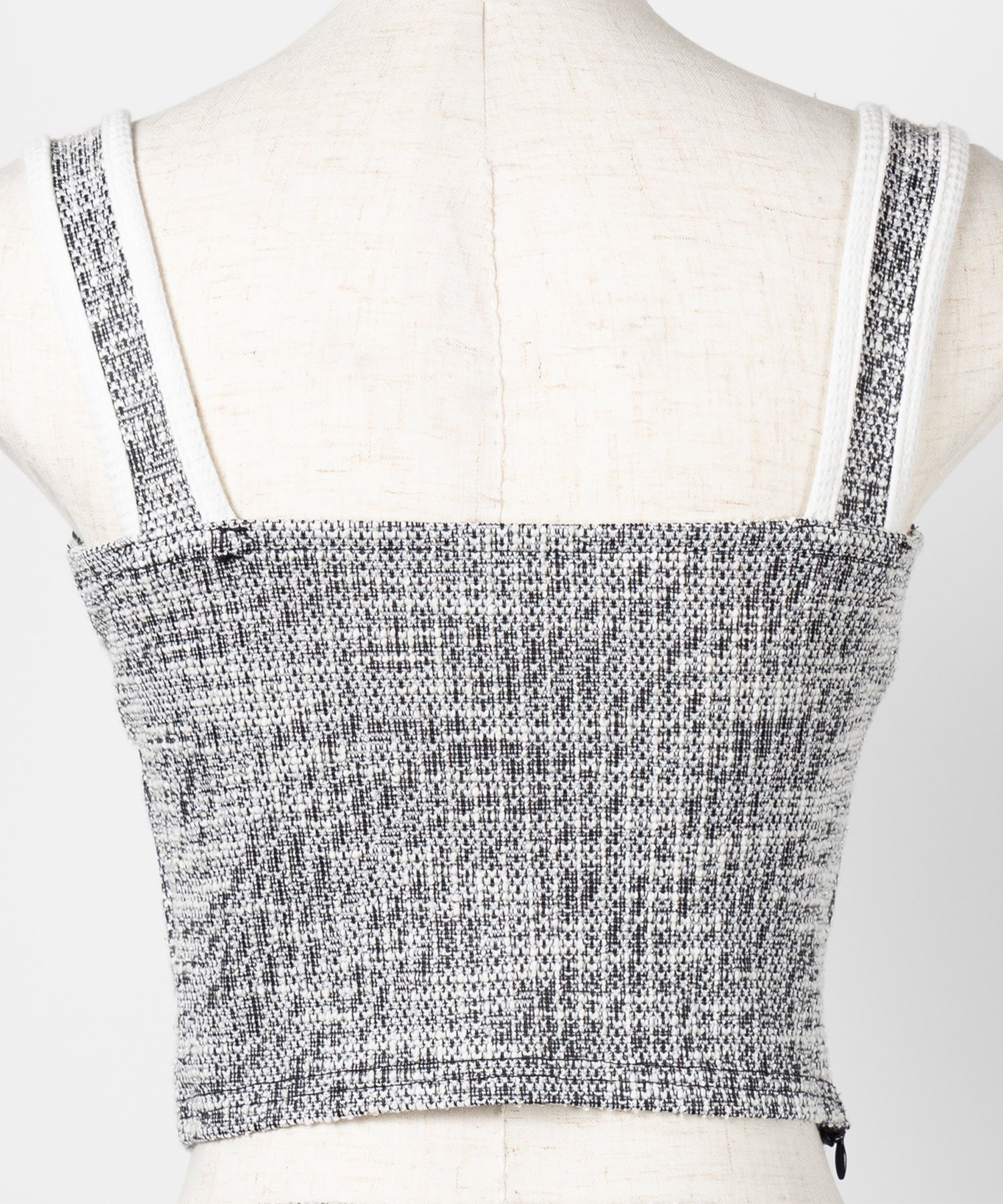 【 セットアップ】ツイードボタンショートビスチェ ＋ ミニスカート ＳＥＴ ／ 【 SETUP 】tweed button short buister ＋ mini skirt SET