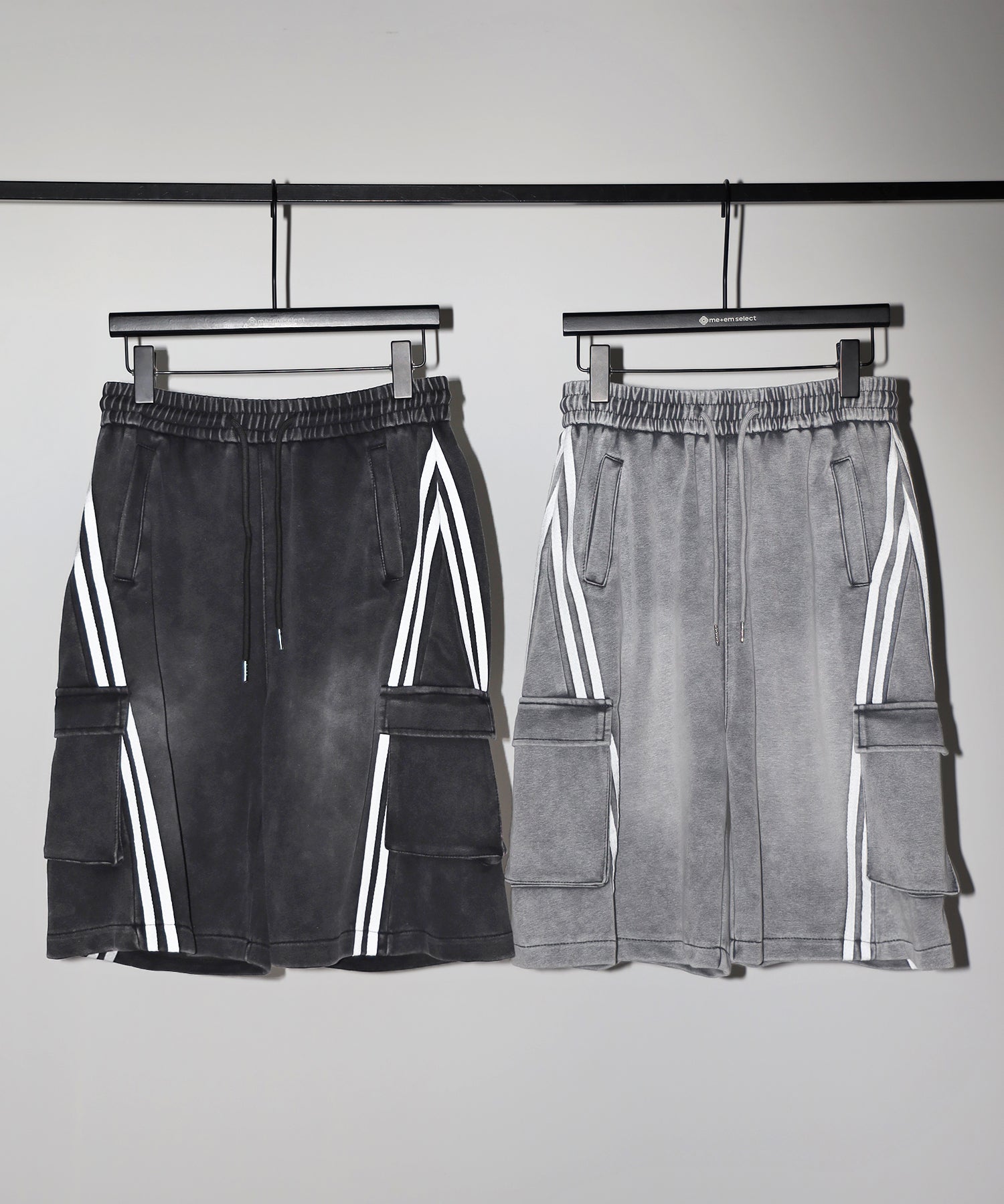 サイドラインヴィンテージワイドカーゴスウェットハーフパンツ / sideline vintage wide cargo sweat half pants