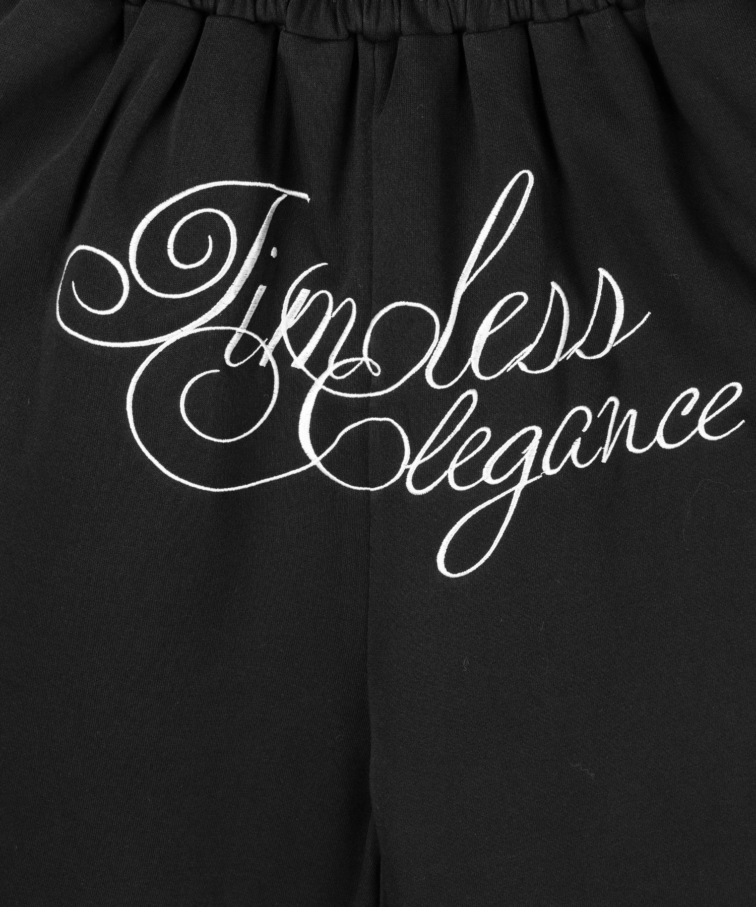 フロントレタリングロゴ刺繍ワイドスウェットパンツ ／ front lettering logo embroidery wide sweatpants