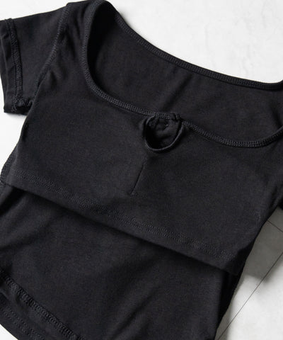 ヘンリーネックスクエアショートＴシャツ ／Henley neck square T-shirts