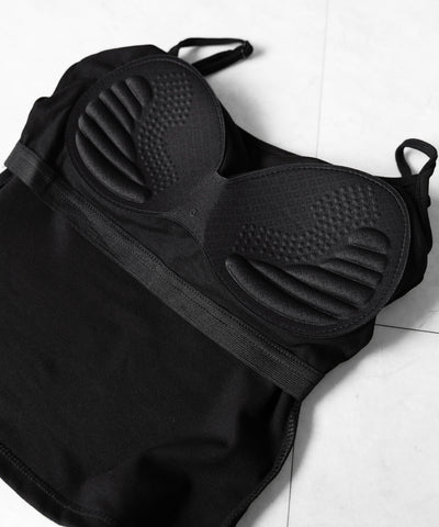 【 カップ付き 】スクエアネックストラップスリムキャミソール ／ square neck strap slim camisole