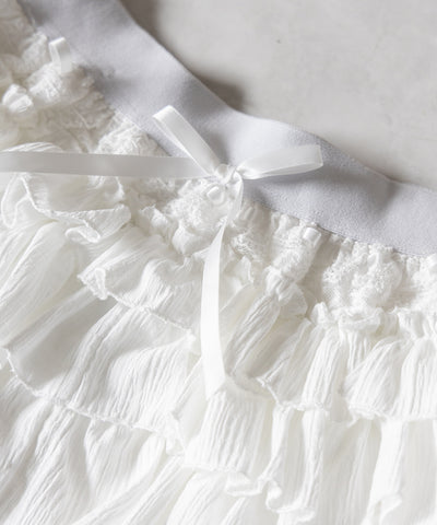 リボンフリルミニショートパンツ ／ ribbon frill mini short pants