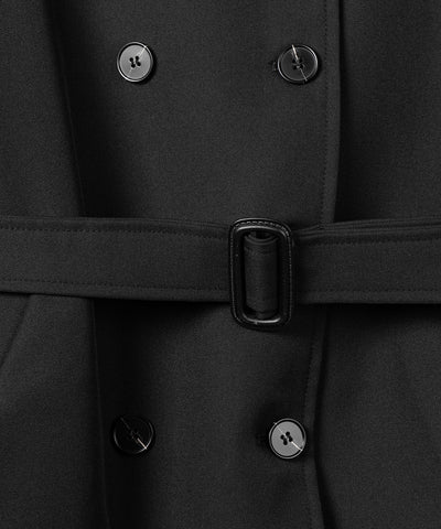 ２WAYスタンドカラーミドルトレンチコート ／ 2WAY stand collar middle trench coat