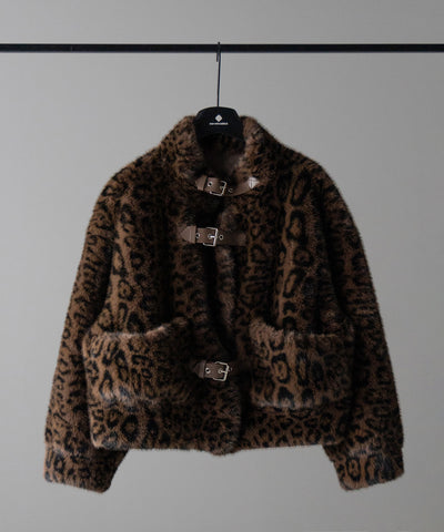 【 ２color 】B-3 レオパードボリュームファーコート ／ B-3 leopard volume fur coat