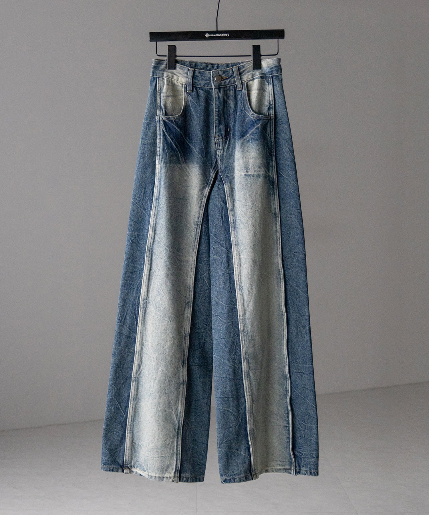 【 ４size 】ヴィンテージライクサイドタックストレートデニム ／vintage like side tuck straight denim