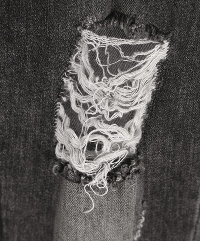クラッシュダメージヴィンテージフレアデニム ／ crush damage vintage flare denim