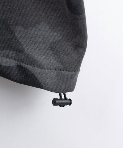 【 裾絞り可能２WAY 】カモフラヴィンテージサイドラインタックワイドスウェットパンツ ／ camouflage vintage side line tuck wide sweatpants