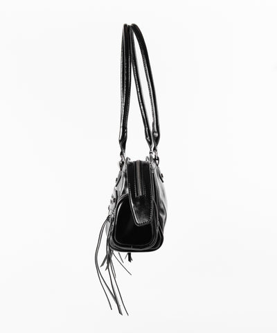 【 ショルダーストラップ付き２WAY 】ヴィンテージアウトポケットグランジボストンショルダーバッグ／ vintage out pocket grunge boston shoulder bag
