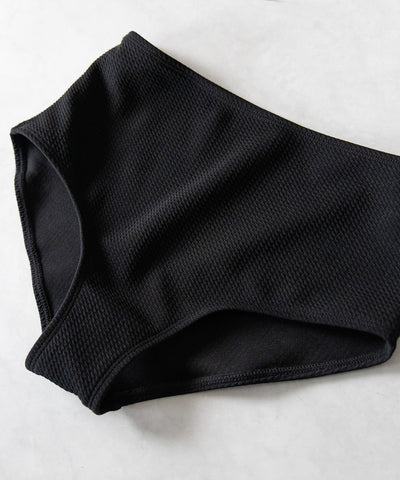【 レディース水着／２点セット 】オフショルダーシャーリングギャザーハイウエストビキニ ／ off shoulder shirring gather highwaist bikini