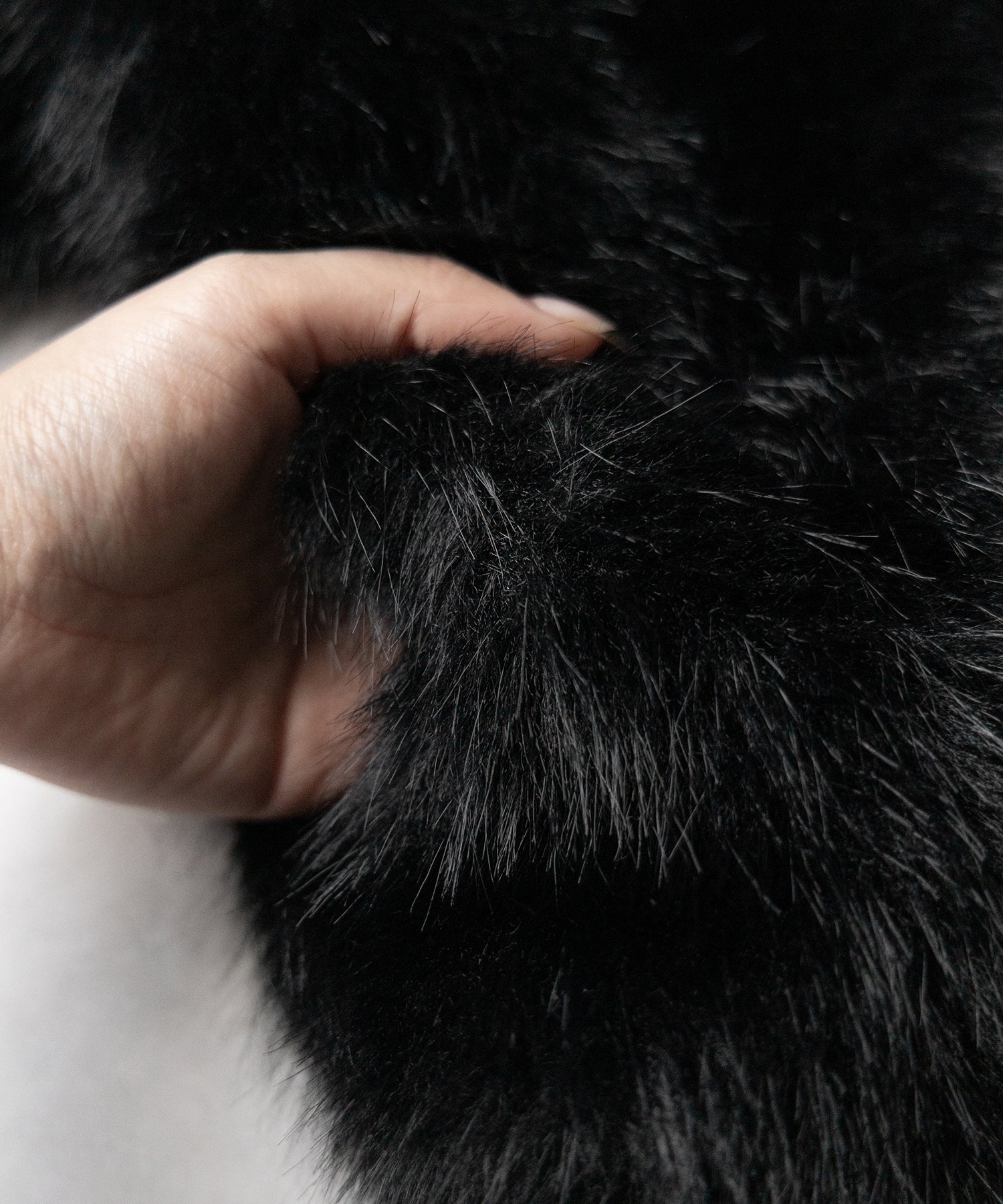 【 ２WAY 】ジップアップレザードッキングフェイクファーコート ／ zip up leather docking fake fur coat